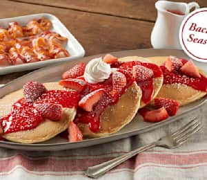 Bob Evans Fresh Strawberry Hotcakes Combo